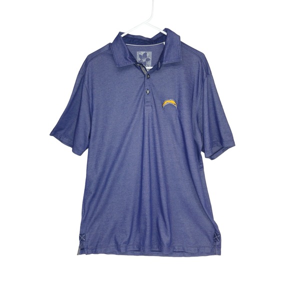 Tommy Bahama Other - Tommy Bahama Football San Diego Chargers Polo Shirt Men L Short Sleeve Logo